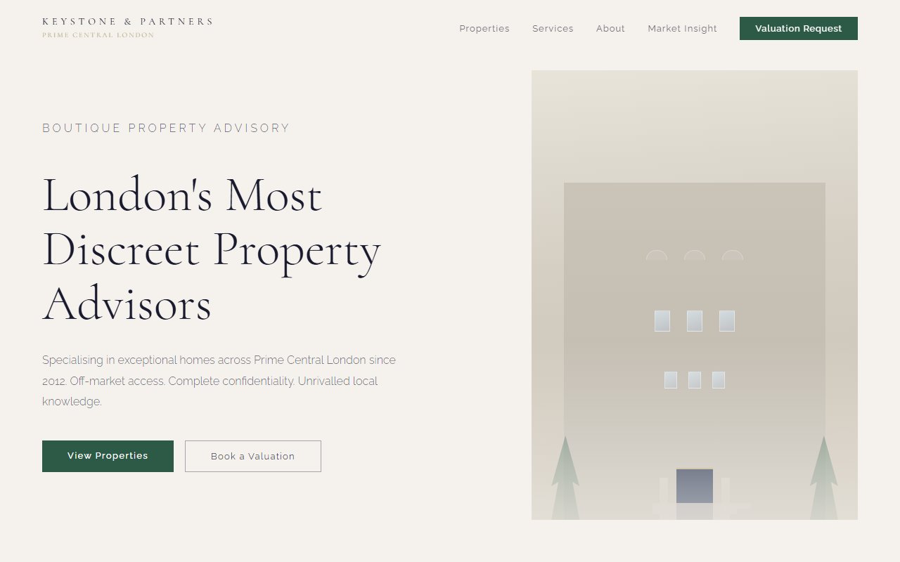 Keystone and Partners website preview